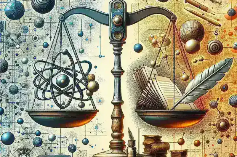 "Illustration of generative models influencing copyright law, depicting AI algorithms creating original artwork and text, symbolizing the intersection of technology and intellectual property in shaping early copyright doctrine."